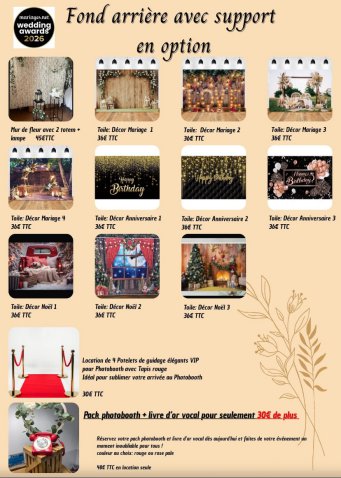 Location borne à selfie champagne Brest Finistère nord et Finistère sud